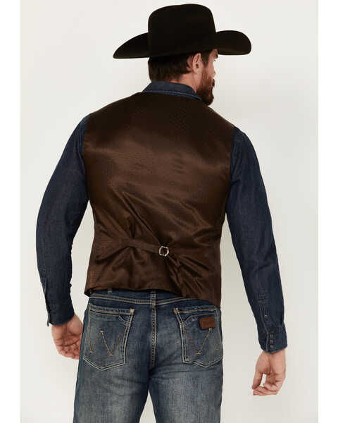 Image #4 - Cody James Men's Nashville Paisley Print Dress Vest, Brown, hi-res