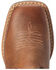 Image #4 - Ariat Girls' Firecatcher Easy Fit Short Western Boots - Wide Square Toe , Brown, hi-res