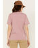 Image #4 - Carhartt Women's Loose Fit Heavyweight Short Sleeve Pocket T-Shirt, Pink, hi-res