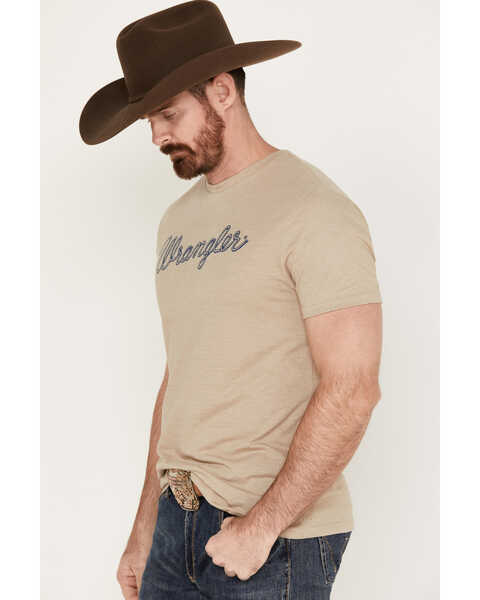 Image #2 - Wrangler Men's Rope Logo Short Sleeve Graphic T-Shirt, Tan, hi-res