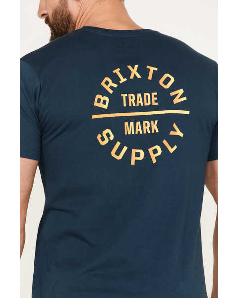 Image #4 - Brixton Men's Oath Logo Short Sleeve Graphic T-Shirt, Teal, hi-res