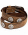 Image #2 - Cody James Men's Hair-On Praying Cowboy Concho Western Belt, Brown, hi-res