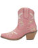 Image #3 - Dingo Women's Floral Western Booties - Snip Toe, Pink, hi-res