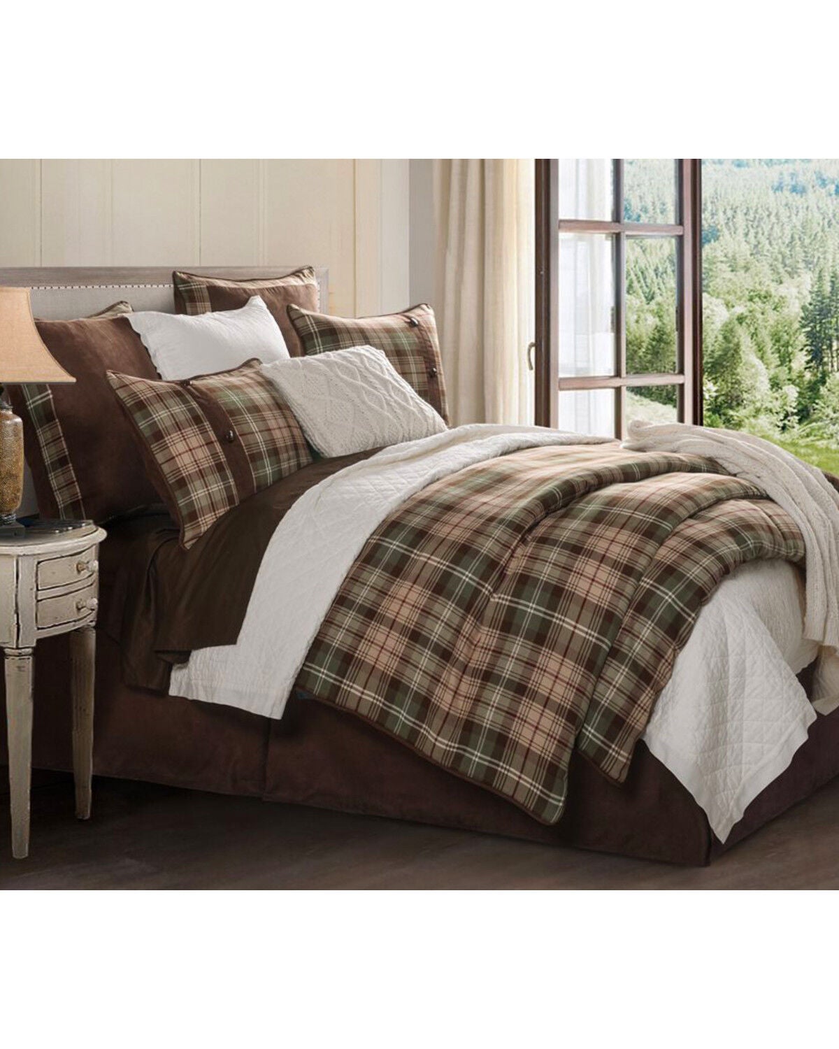 HiEnd Accents Set Trapunta Cotone, Marrone