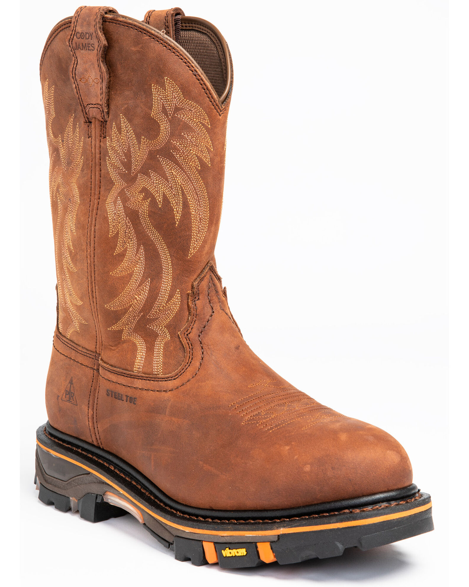 Mens steel toe on sale cowboy work boots