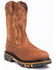 Image #1 - Cody James Men's Waterproof Decimator Western Work Boots - Steel Toe, Brown, hi-res