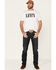 Image #2 - Levi's Men's White Serif Logo Graphic T-Shirt, White, hi-res