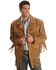 Liberty Wear Men's Suede Fringe Western Jacket - Big & Tall , Tobacco, hi-res