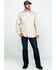Image #6 - Hawx Men's Khaki Stretch Twill Long Sleeve Work Shirt, Beige/khaki, hi-res