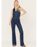Idyllwind Women's Barlow Lace-Up Denim Jumpsuit, Super Dark Wash, hi-res