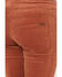 Rock & Roll Denim Girls' Corduroy Bargain Button Stretch Flare Jeans , Rust Copper, hi-res
