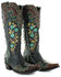Image #1 - Old Gringo Women's Round Up Rosie Western Boots - Snip Toe, Brown/blue, hi-res