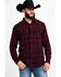 Image #1 - Cody James Men's Christmas Plaid Long Sleeve Western Flannel Shirt , , hi-res