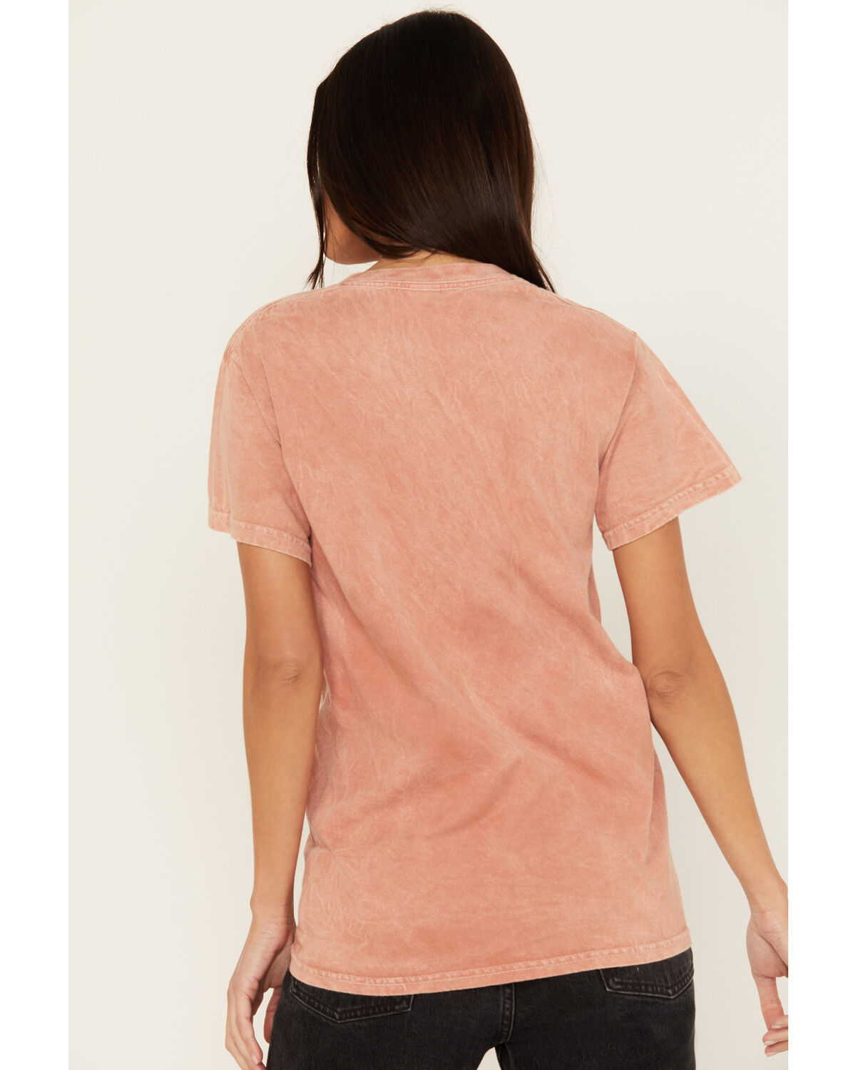 Image #4 - Youth in Revolt Women's Cowboy Days Short Sleeve Graphic Tee, Coral, hi-res