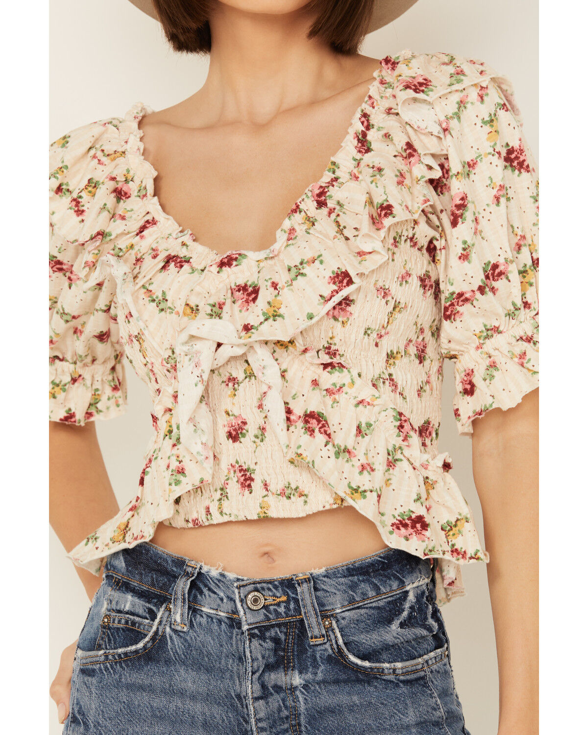 Image #3 - Free People Women's Favorite Girl Top, Ivory, hi-res