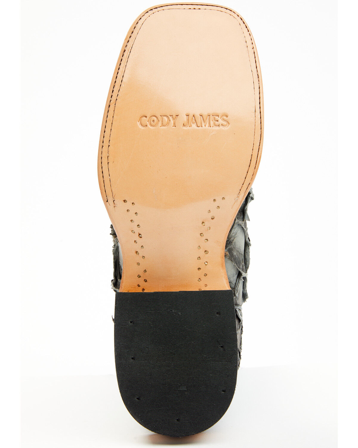 Image #7 - Cody James Men's Exotic Pirarucu Western Boots - Broad Square Toe, Black, hi-res