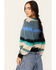 Image #4 - Molly Bracken Women's Striped Long Sleeve Sweater, Green, hi-res