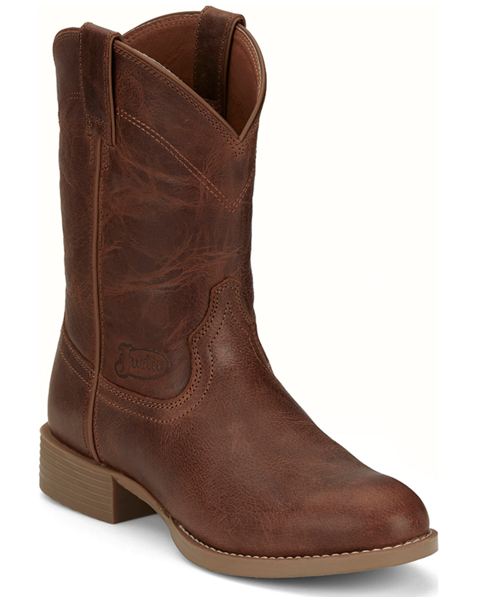 Justin Men s Roper Western Boots Round Toe Sheplers