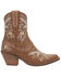 Image #2 - Dingo Women's Primrose Embroidered Western Booties - Snip Toe, Brown, hi-res