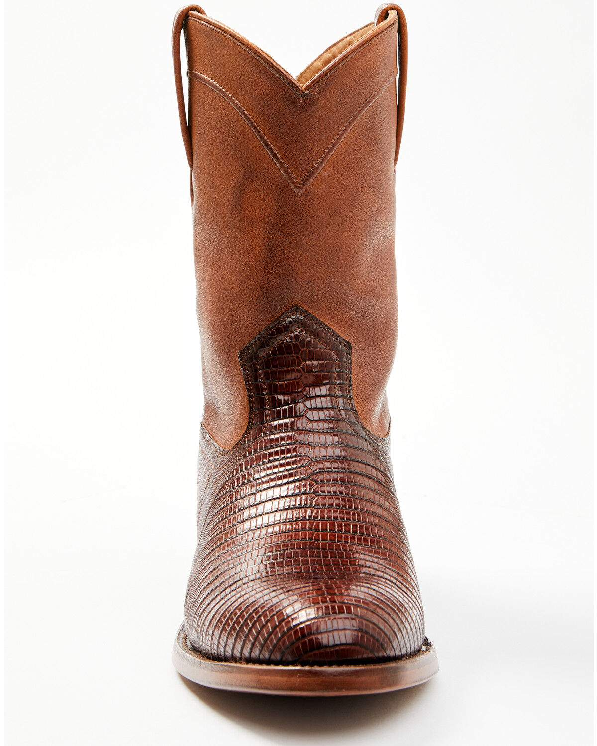 Image #4 - Cody James Black 1978® Men's Carmen Exotic Teju Lizard Roper Boots - Round Toe, Cognac, hi-res
