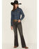 Image #1 - Cinch Women's Lynden Moderate Rise Slim Trouser Stretch Denim Jeans, Black, hi-res