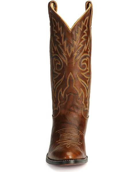 Justin Men's Marbled Deerlite Western Boots - Medium Toe, Chestnut, hi-res