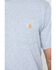 Carhartt Men's Loose Fit Heavyweight Logo Pocket Work T-Shirt - Big & Tall, Hthr Grey, hi-res