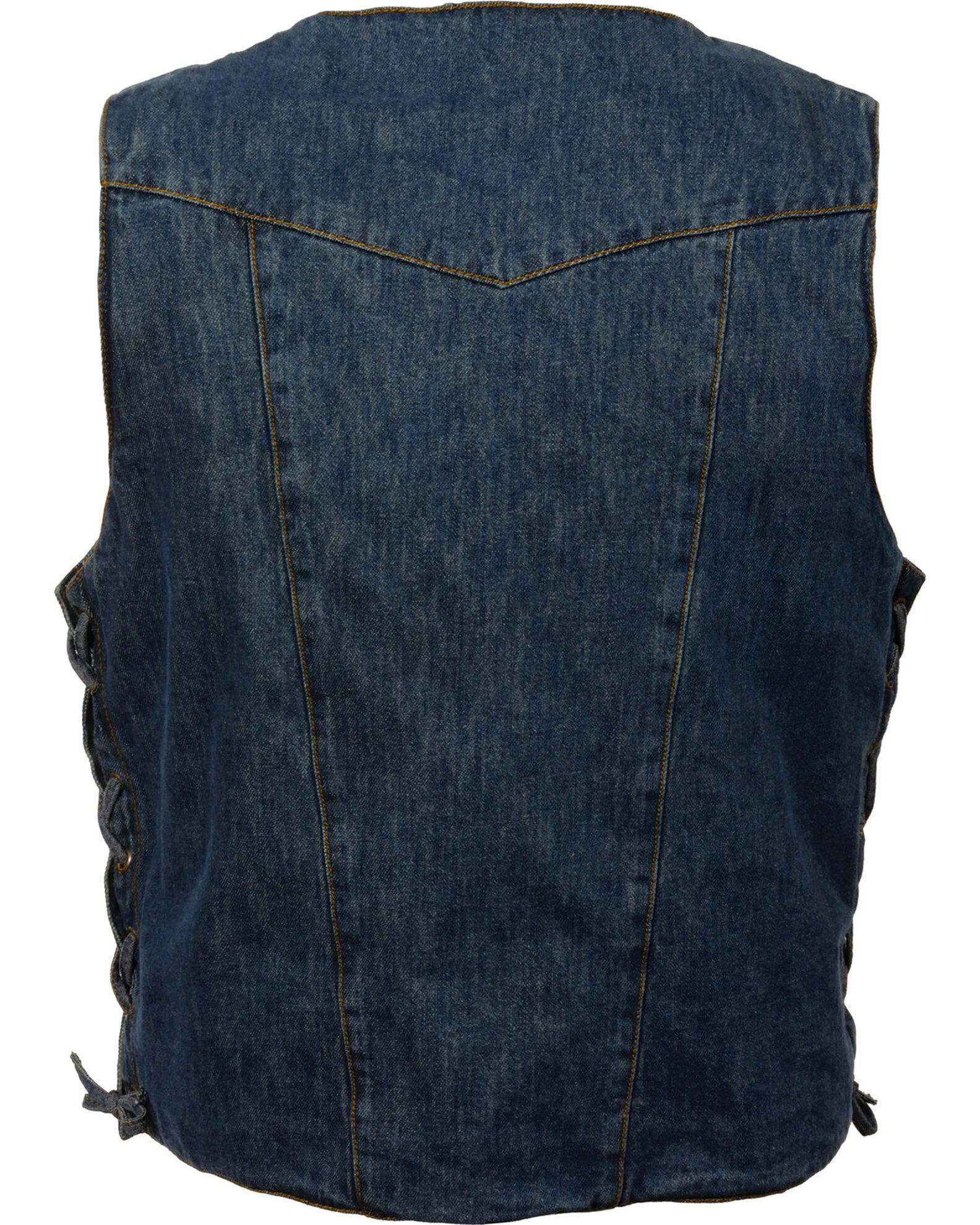 Milwaukee denim vest for men sales