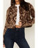 Image #3 - Shyanne Women's Cropped Southwestern Print Jacket , Medium Brown, hi-res