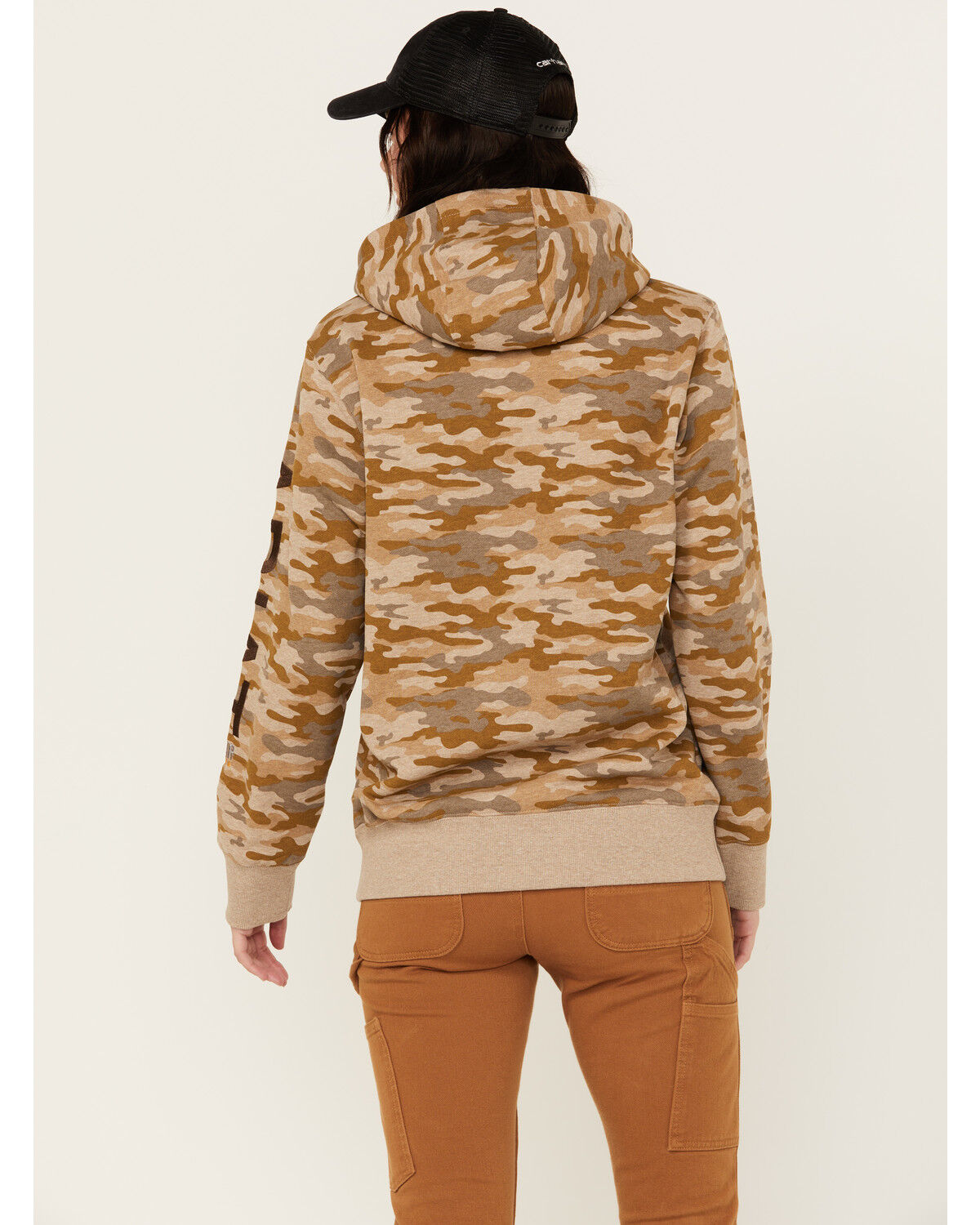 Image #4 - Ariat Women's Rebar Graphic Printed Work Hoodie, Beige, hi-res