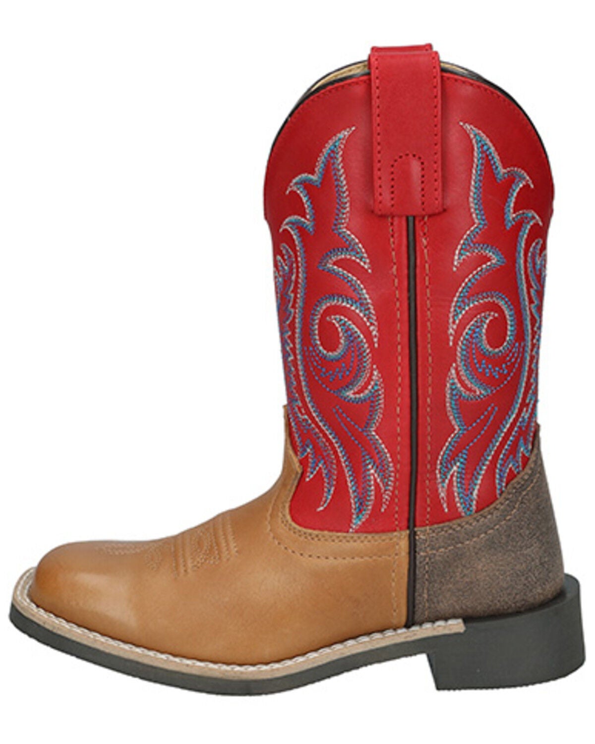 Image #3 - Smoky Mountain Little Boys' Barrett Western Boots - Broad Square Toe, Tan, hi-res