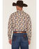 Image #4 - Gibson Trading Co Men's Take Me Back Paisley Print Long Sleeve Snap Western Shirt, Navy, hi-res