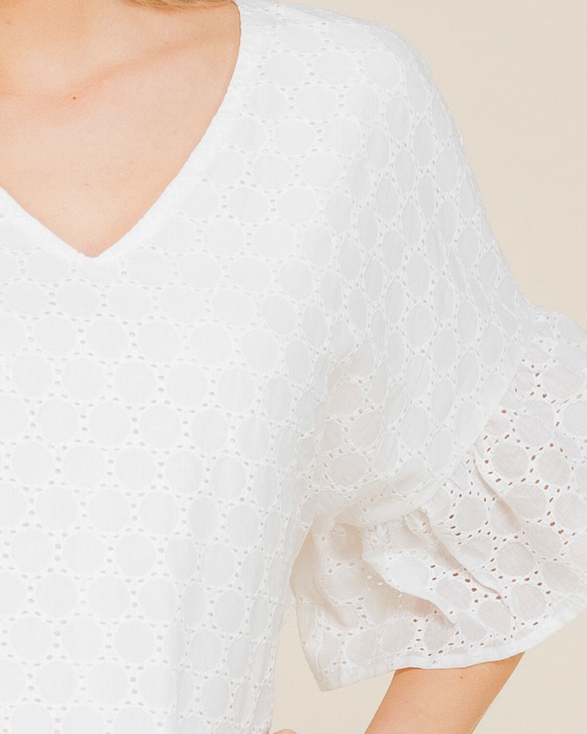 eyelet lace dress