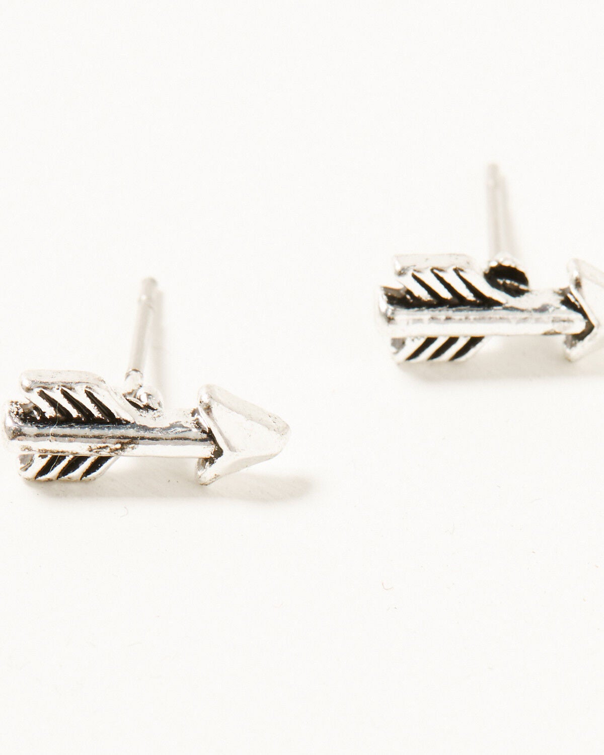 Image #4 - Shyanne Women's Steer Head and Arrow Earring Set - 3 Piece, Silver, hi-res