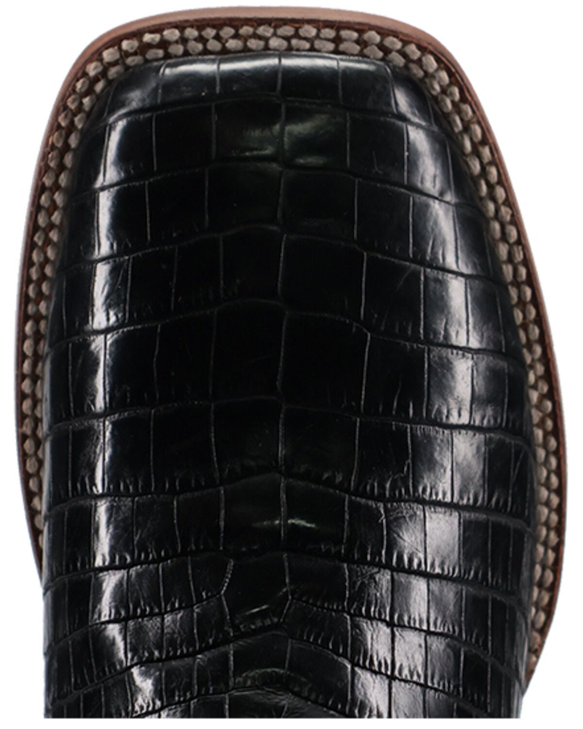 Image #6 - El Dorado Men's Nile Exotic Crocodile Western Boots - Broad Square Toe, Black, hi-res