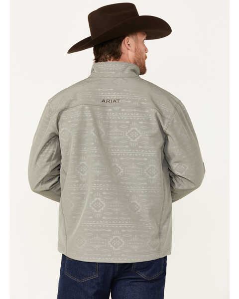 Image #4 - Ariat Men's Vernon 2.0 Softshell Southwestern Jacket - Big , Grey, hi-res