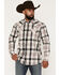 Image #1 - Moonshine Spirit&reg;&nbsp;Men's Austin Plaid Print Long Sleeve Snap Flannel Shirt, Cream, hi-res