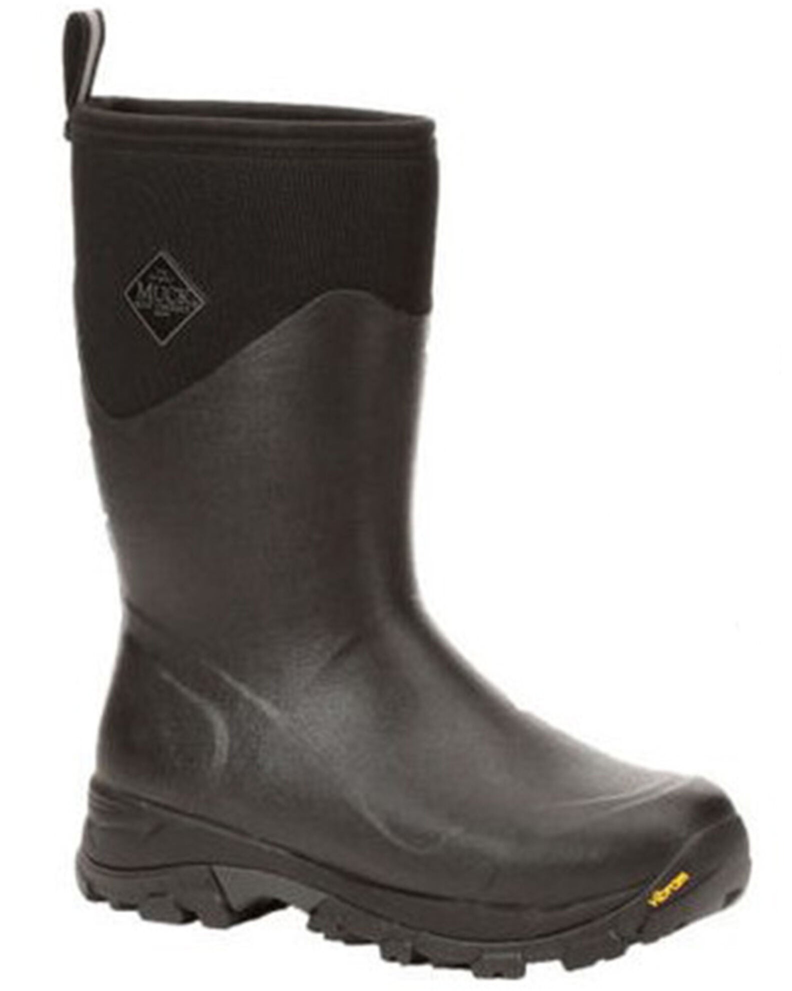 Muck Boots Men's Arctic Ice Mid + Vibram Arctic Grip Work Boots Round Toe