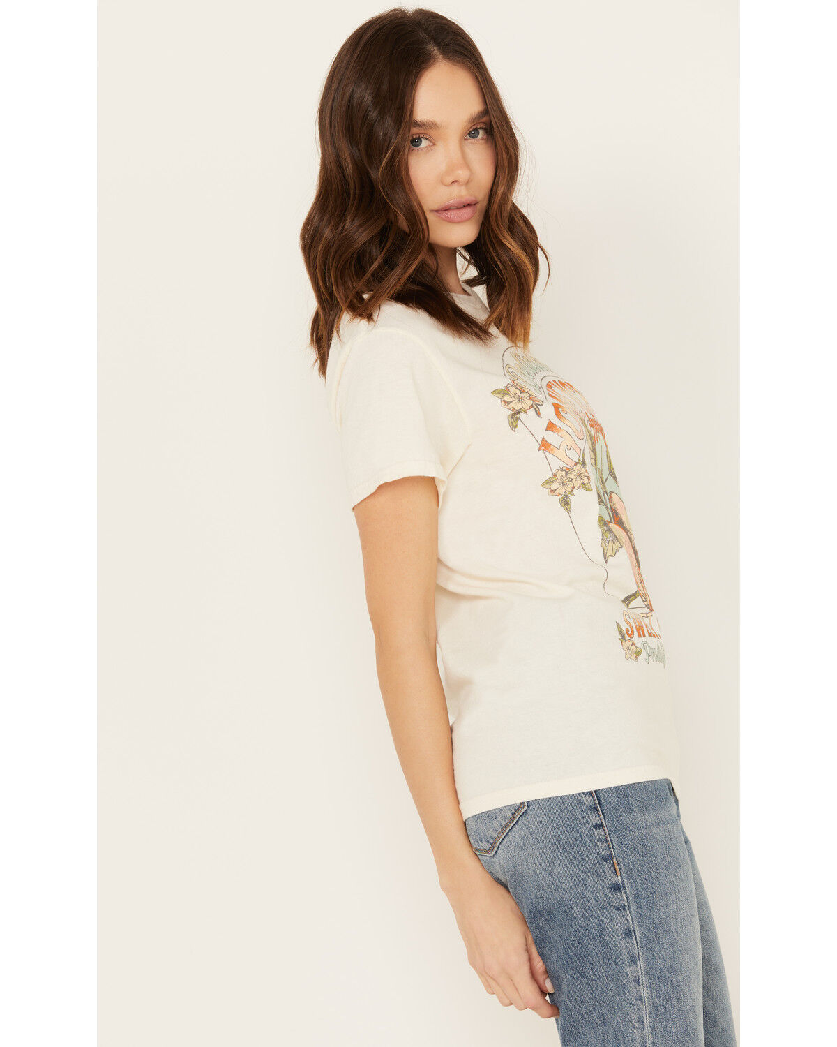 Image #2 - Youth in Revolt Women's Honeycrisp Apples Short Sleeve Graphic Tee, Ivory, hi-res