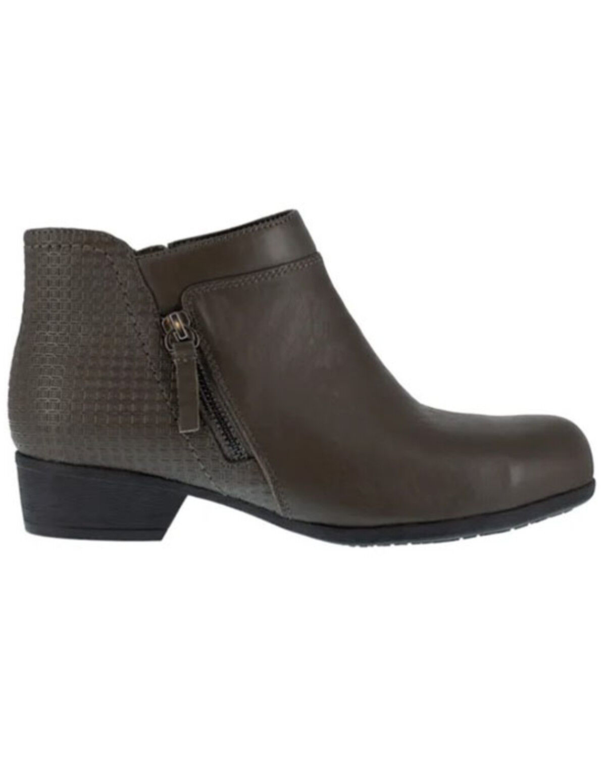 Image #2 - Rockport Women's Carly Work Booties - Alloy Toe, Charcoal, hi-res