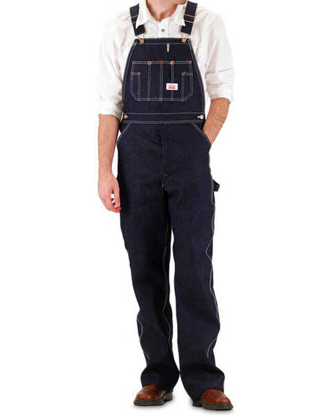 Image #1 - Round House Men's Overalls - Big & Tall, Blue, hi-res