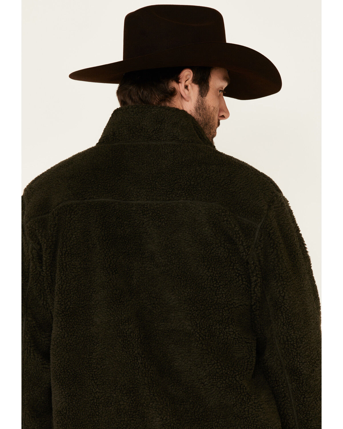 sherpa zip front jacket