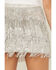 Image #4 - Blue B Women's Metallic Fringe Mini Skirt, Silver, hi-res