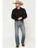 Image #1 - Rock & Roll Denim Men's Pistol Dark Wash Bootcut Denim Jeans, Dark Wash, hi-res