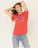 Wrangler Women's Bronco Logo Graphic Tee, Red, hi-res