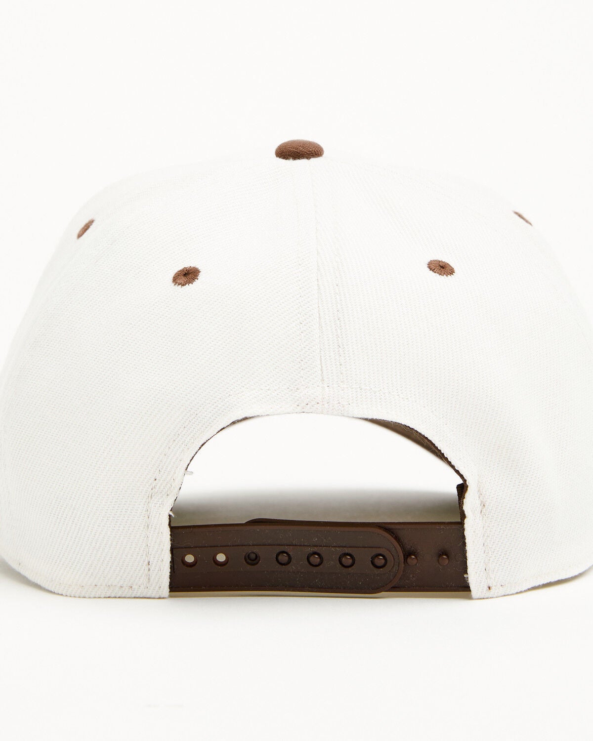 Image #3 - Stetson Boys' Hairon Hide Logo Patch Ball Cap, Cream/brown, hi-res