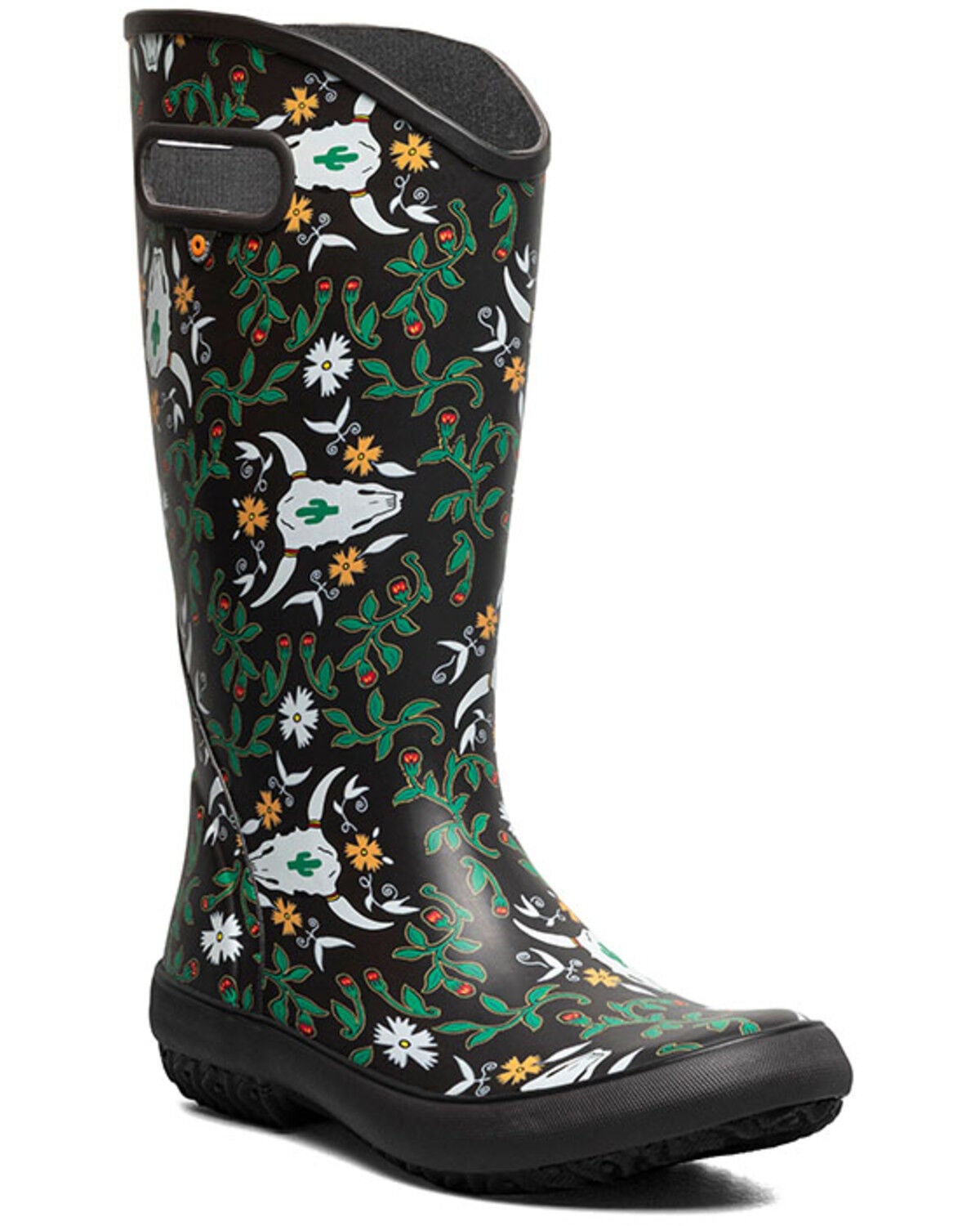 Bogs Women's Rodeo Rain Boots - Round Toe, Dark Brown, hi-res