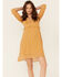 Stetson Women's Horseshoe Print Dress, Mustard, hi-res