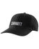Image #1 - Carhartt Men's Force® Canvas Logo Ball Cap, Black, hi-res