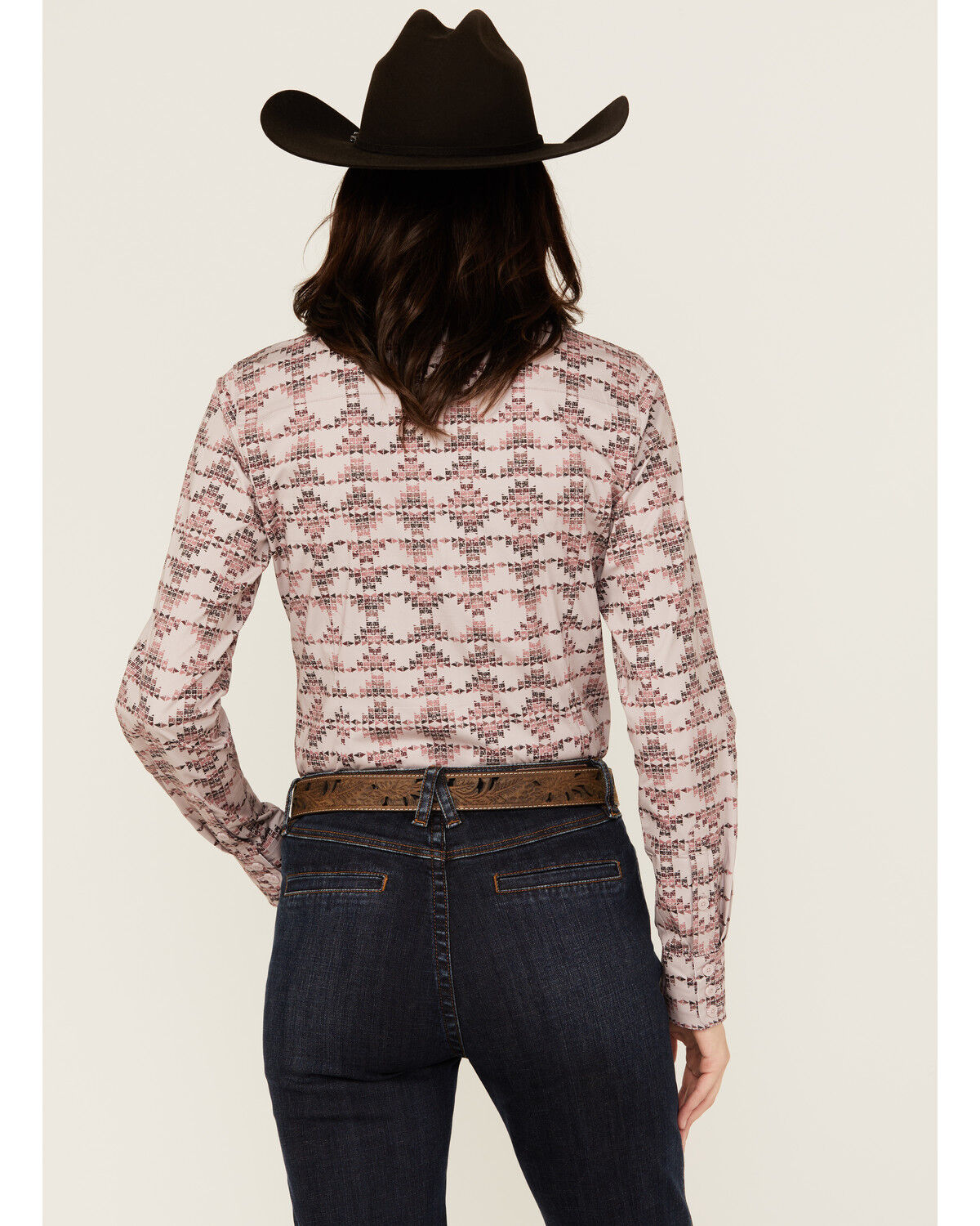 Image #4 - Ariat Women's Kirby Southwestern Print Long Sleeve Button-Down Stretch Western Shirt, Multi, hi-res